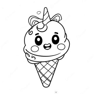 Page A Colorier Cone De Glace Licorne 48984-40688