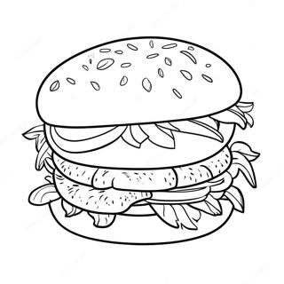 Hamburger Pages À Colorier