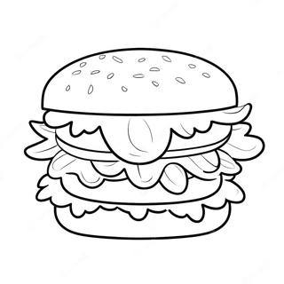 Page A Colorier Dun Hamburger 4901-3938