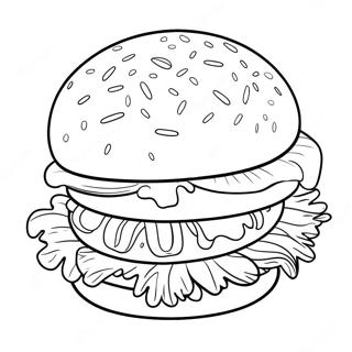 Page A Colorier Dun Hamburger 4901-3939