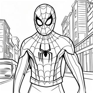 Spider Man Loin De Chez Soi A Colorier 49044-40736