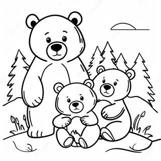 Famille Dours A Colorier 49084-40766