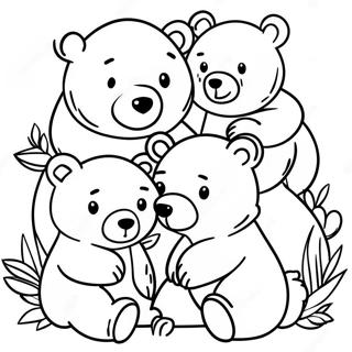 Famille Dours A Colorier 49084-40767