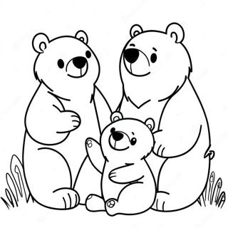 Famille Dours A Colorier 49084-40768