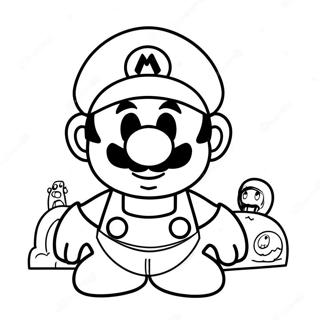 Page A Colorier Imposteur Mario Among Us 49105-40786