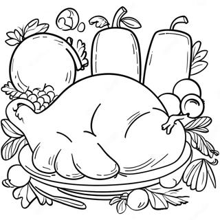 Page A Colorier De Festin De Thanksgiving 49244-40894