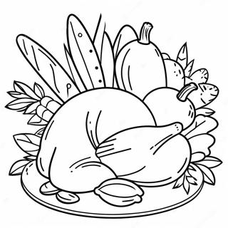 Page A Colorier De Festin De Thanksgiving 49244-40895