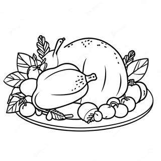 Page A Colorier De Festin De Thanksgiving 49244-40896