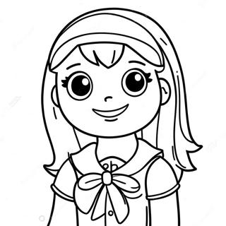 Fille Preppy Roblox A Colorier 49294-40923