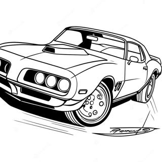 Page A Colorier Pontiac Firebird Classique 49364-41181