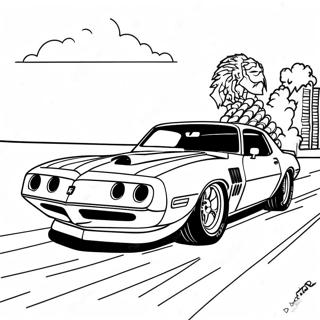 Page A Colorier Pontiac Firebird En Course 49365-41193