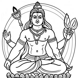 Page A Colorier Shiva 49374-41212