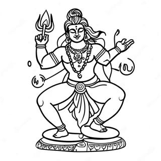 Page A Colorier Shiva Dansant 49375-41000