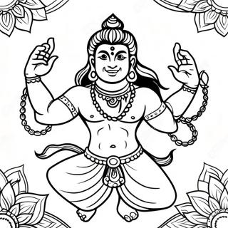 Page A Colorier Shiva Dansant 49375-41201