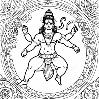 Page A Colorier Shiva Dansant 49375-41202