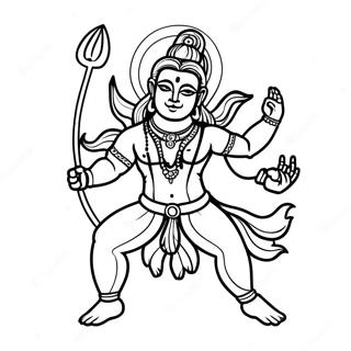 Page A Colorier Shiva Dansant 49375-41203