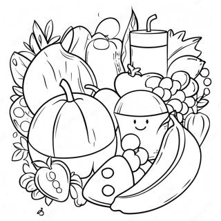 Page A Colorier Sur Les Choix Alimentaires Sains 49415 41236