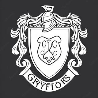 Page A Colorier Du Blason De La Maison Gryffondor 49455-41050