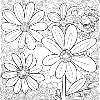 Page A Colorier De Fleur Preppy 49474-41088