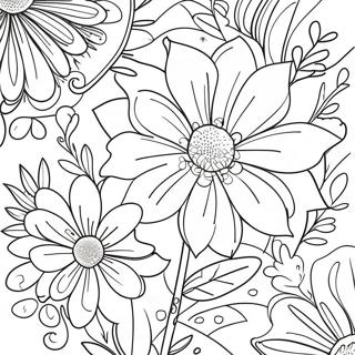 Page A Colorier De Fleur Preppy 49474-41284