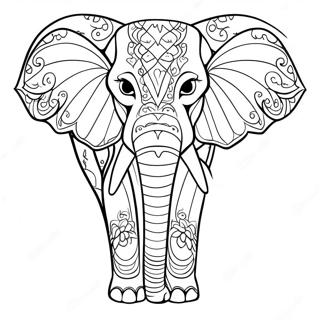 Page A Colorier Delephant Africain Majestueux 49485-41074