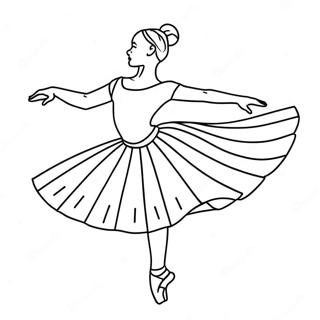 Page A Colorier De Danseuse De Ballet En Pose Gracieuse 49495-41097