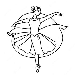 Page A Colorier De Danseuse De Ballet En Pose Gracieuse 49495-41099