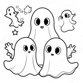 Page A Colorier De Fantomes Adorables 49525 41320