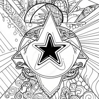 Page A Colorier Du Logo Des Dallas Cowboys 4952-3970