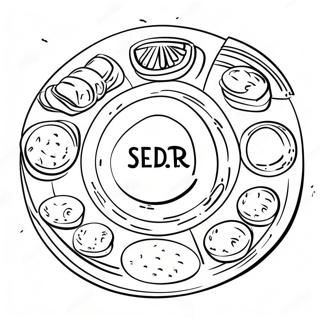 Page A Colorier De Plateau De Seder De Pessah 49534-41131