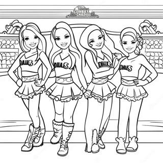 Page A Colorier Des Cheerleaders Des Dallas Cowboys 4953-3975