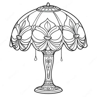 Page A Colorier De Lampe Tiffany Elegante 49545-41122