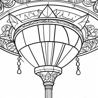 Page A Colorier De Lampe Tiffany Elegante 49545-41339