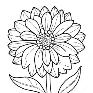 Page A Colorier De Fleur De Dahlias 49564-41349