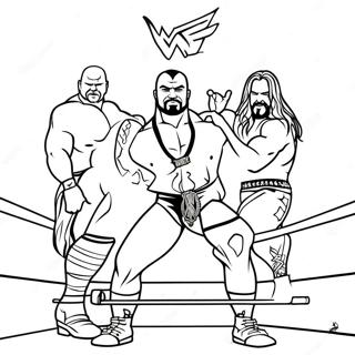 Page A Colorier Des Superstars Wwe En Action 4963-3984