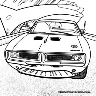 Page A Colorier De Dodge Charger De Course De 1970 49655-41428