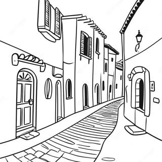 Page A Colorier Dun Charmant Village Italien 49665-41430