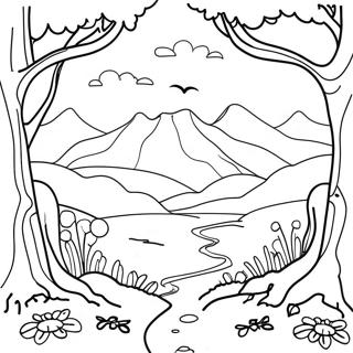 Page A Colorier De Scenes De Nature Decclesiaste 49695-41462