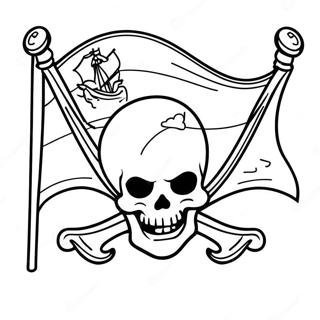 Page A Colorier Des Drapeaux De Pirates 49824-41560