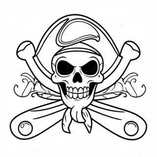 Page A Colorier Du Jolly Roger Pirate Colore 49825-41562