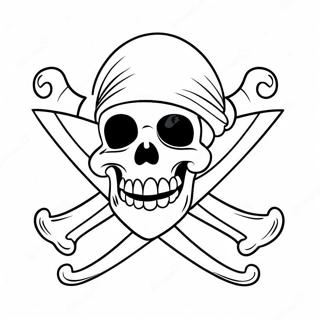 Page A Colorier Du Jolly Roger Pirate Colore 49825-41563