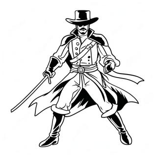 Page A Colorier De Zorro En Action 49835-41570