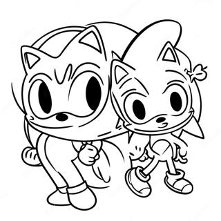 Amis Sonic Pages À Colorier