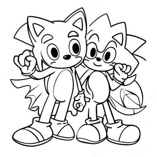 Page A Colorier Des Amis De Sonic 49874-41598