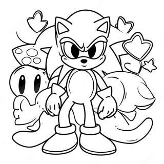 Page A Colorier Des Amis De Sonic 49874-41599