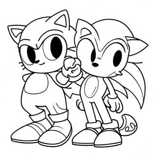 Page A Colorier Des Amis De Sonic 49874-41600