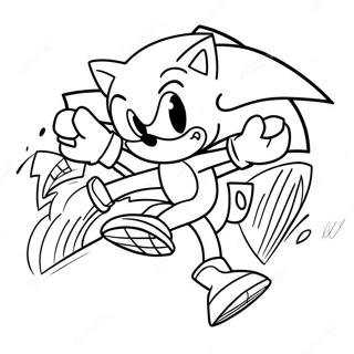 Page A Colorier De Sonic Le Herisson En Vitesse 49875-41602