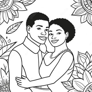 Page A Colorier Dun Couple Noir Senlacant 49914-41628