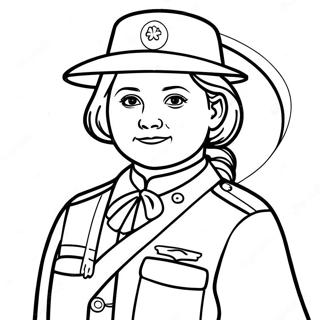 Page A Colorier De Juliette Gordon Low Avec Les Girl Scouts 50035-41729