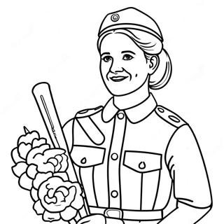 Page A Colorier De Juliette Gordon Low Avec Les Girl Scouts 50035-41732